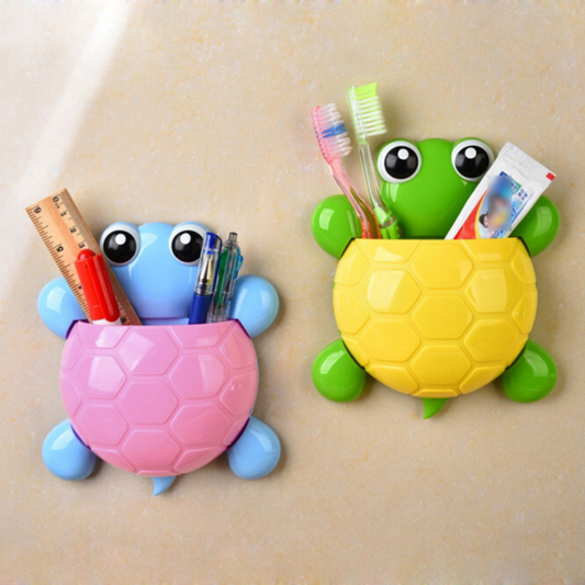 Cartoon Turtle Toothbrush Holder (Pack of 2)